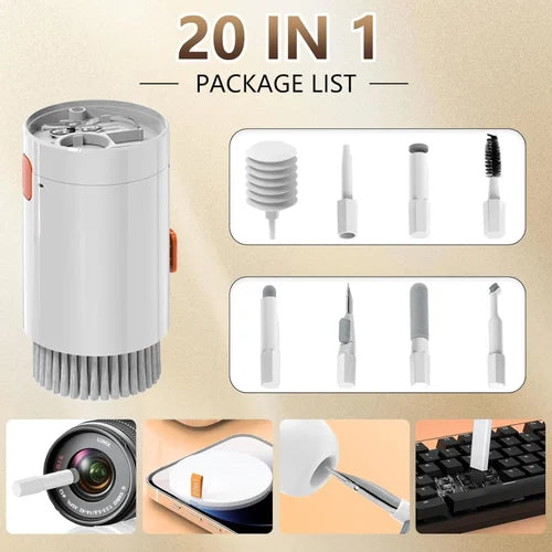 20-in-1 Multi-Functional Cleaning Kit for Earphones for Computers, Laptops, Mobiles, Gaming