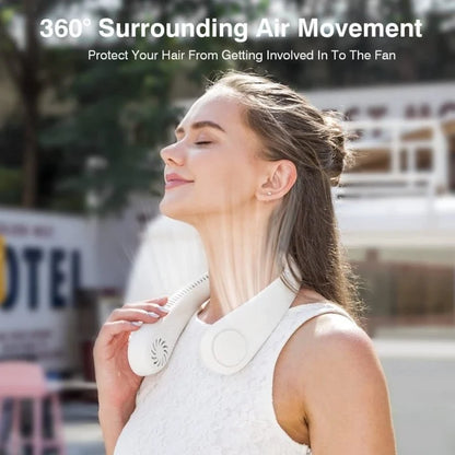 Portable Neck Fan Hands Free Bladeless Fan
