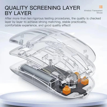 MD-139 Wireless Mouse with Transparent Cover