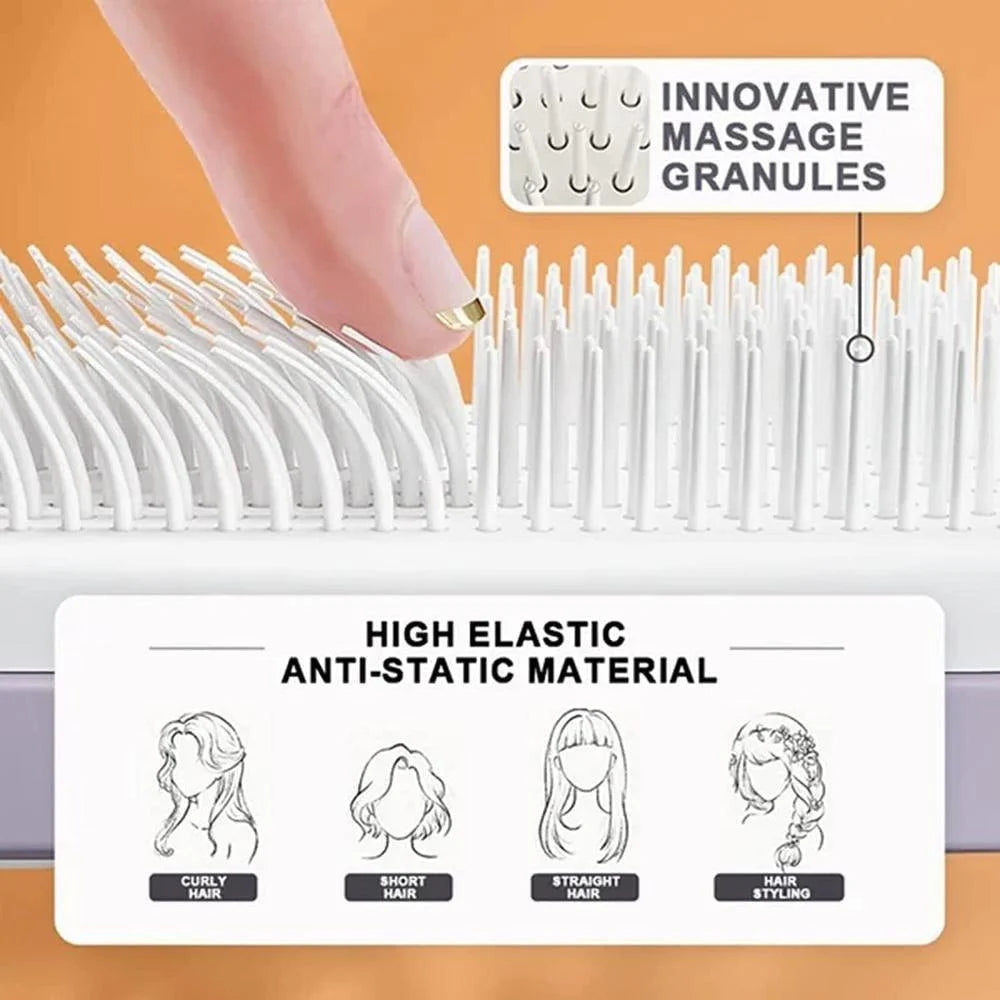 4 In 1 Self Cleaning Hair Brush✨