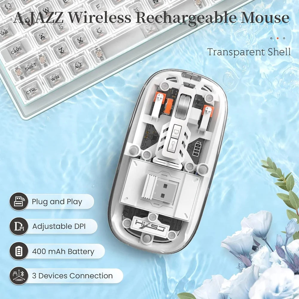 MD-139 Wireless Mouse with Transparent Cover