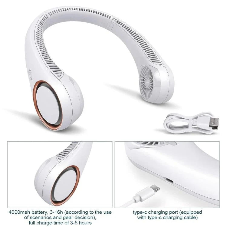 Portable Neck Fan Hands Free Bladeless Fan