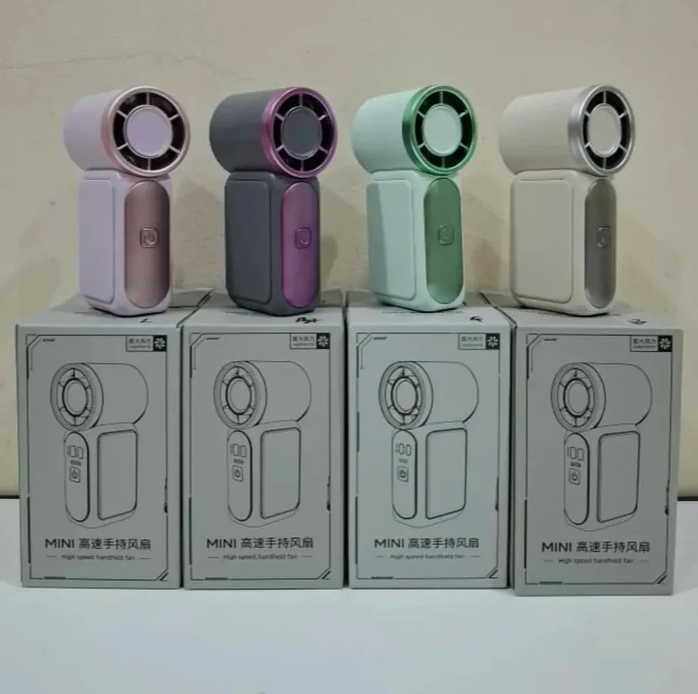Handheld Mini Turbo Rechargeable Fan, 5 inch