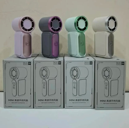 Handheld Mini Turbo Rechargeable Fan, 5 inch