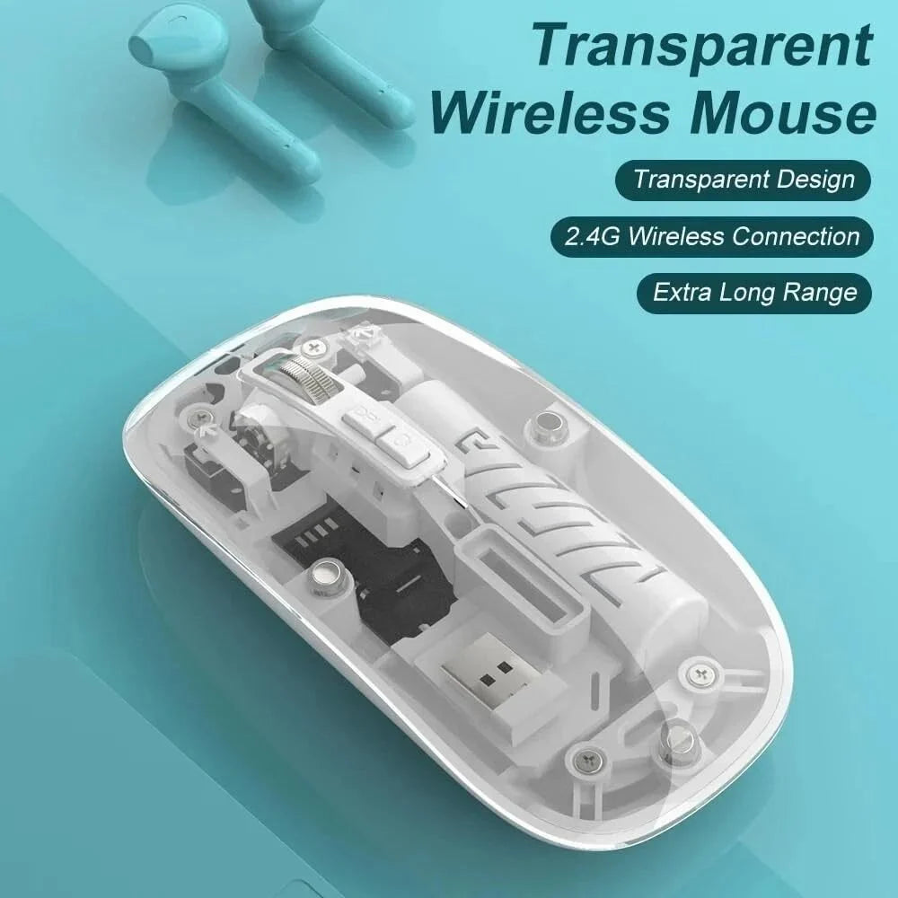 MD-139 Wireless Mouse with Transparent Cover