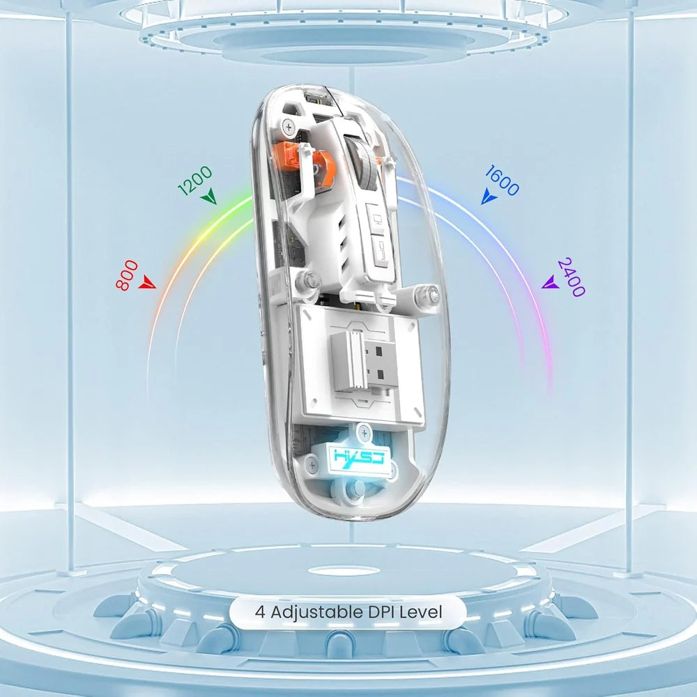 MD-139 Wireless Mouse with Transparent Cover